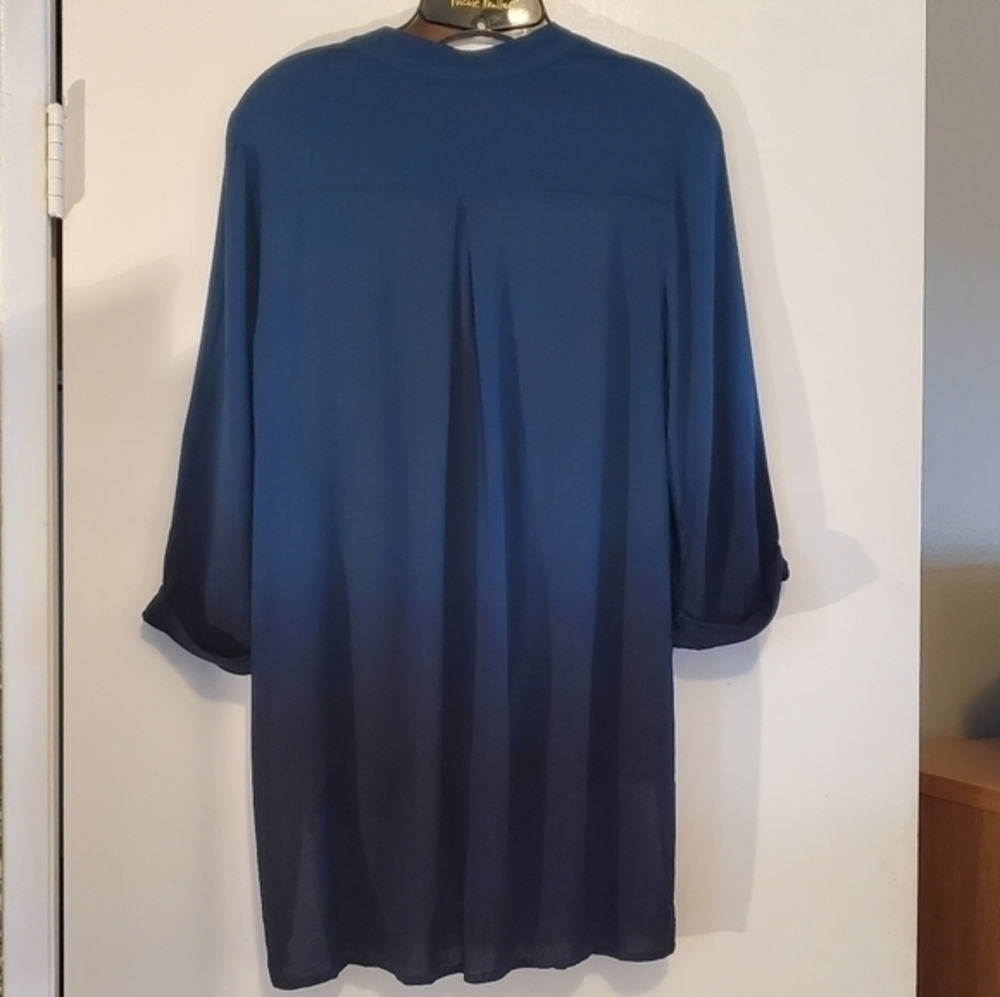 Lisa Rinna Collection Crossover V-neck Blouse - Picture 2 of 11